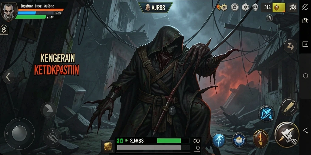 Gameplay menakutkan dengan atmosfer kegelapan yang mencekam.