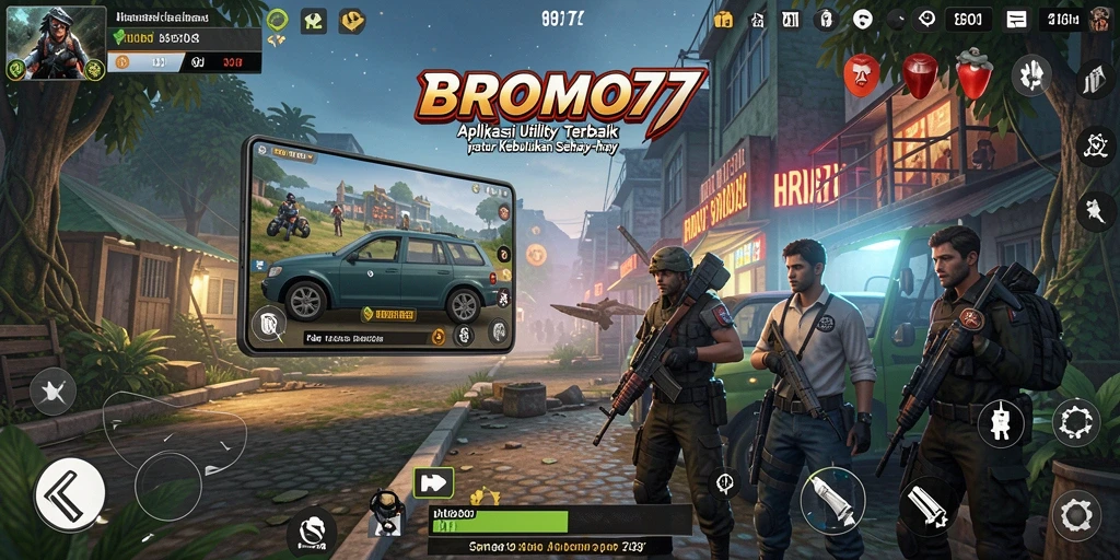 Tampilan aplikasi BROMO77 yang sederhana dan efektif sebagai alat bantu.