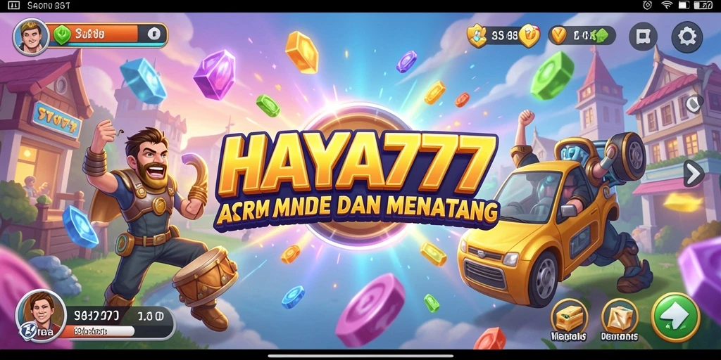 Tampilan menarik dari gameplay seru HAYA777 di layar.