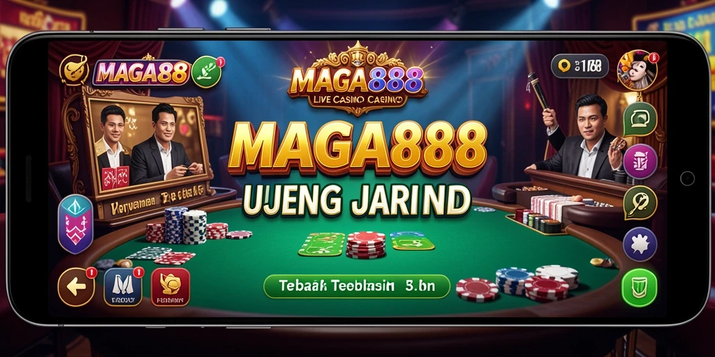 Screenshot MAGA888 menampilkan dealer langsung dan aksi permainan yang mendebarkan.